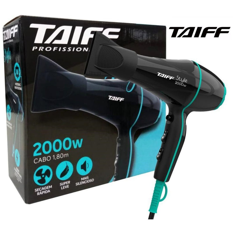 Secador De Cabelo Taiff Style Preto 2000w 110v